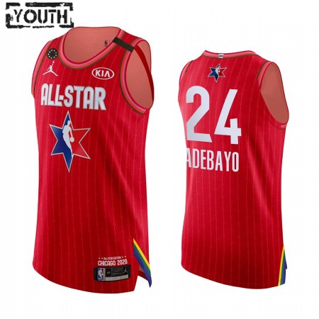 Maglia NBA Miami Heat Bam Adebayo 24 2020 All-Star Jordan Brand Kobe Forever Rosso Swingman - Bambino